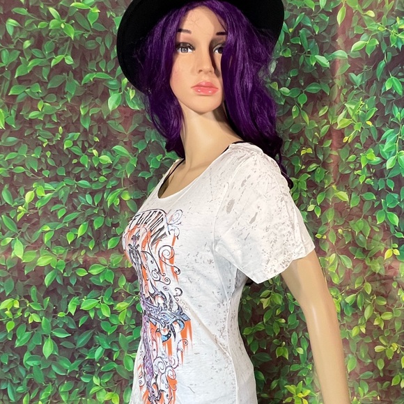 Affliction Women’s T-Shirt - Picture 2 of 12